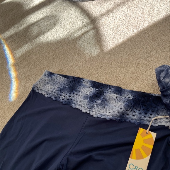 3 piece C & C California Tye Dye Pajama lounge set. - Picture 3 of 9